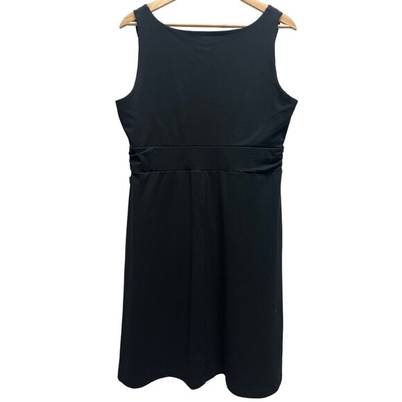 Eddie Bauer Black Aster Comfortable Crossover Dress - Picture 7 of 8